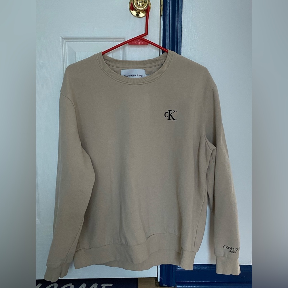 Calvin Klein Men’s Tan Sweatshirt Size XL